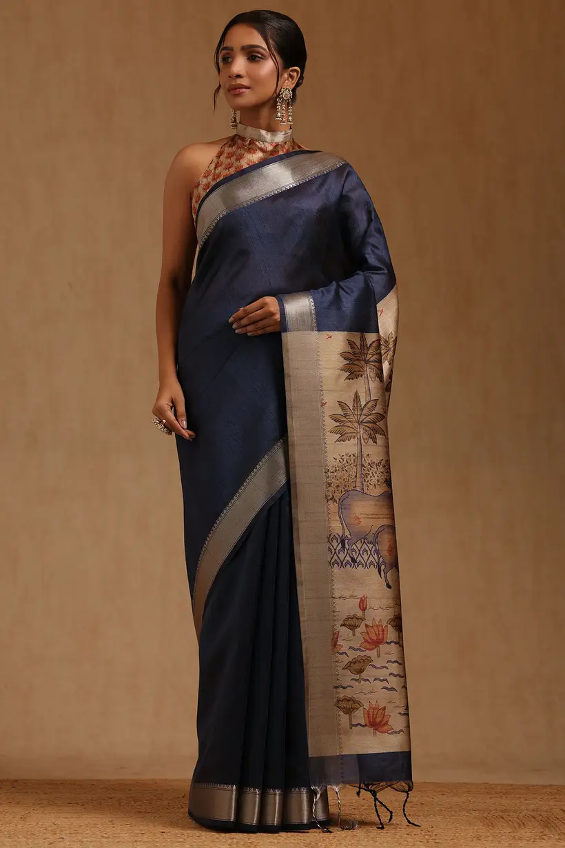Elegant Bridesmaid Silk Saree